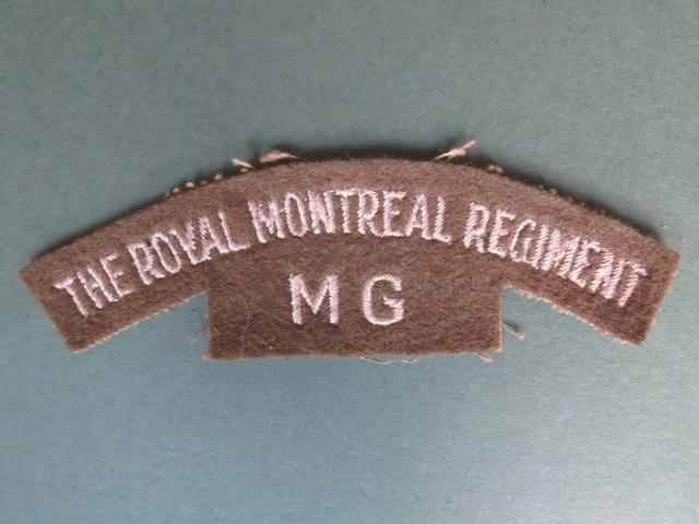 Canada Army WW2 The Royal Montreal Regiment (Machine Gun) Shoulder Title