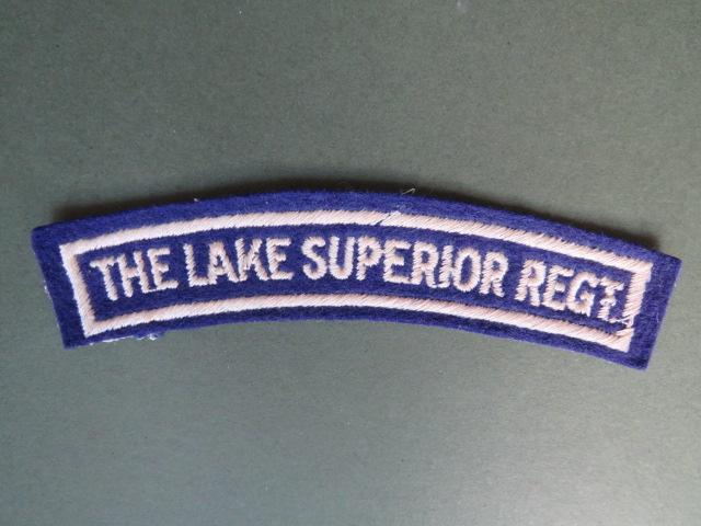 Canada Army WW2 The Lake Superior Regiment Shoulder Title