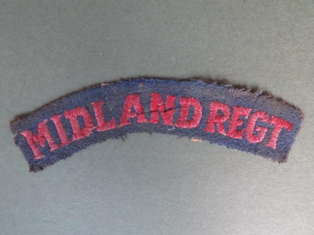 Canada Army WW2 The Midland Regiment Shoulder Title