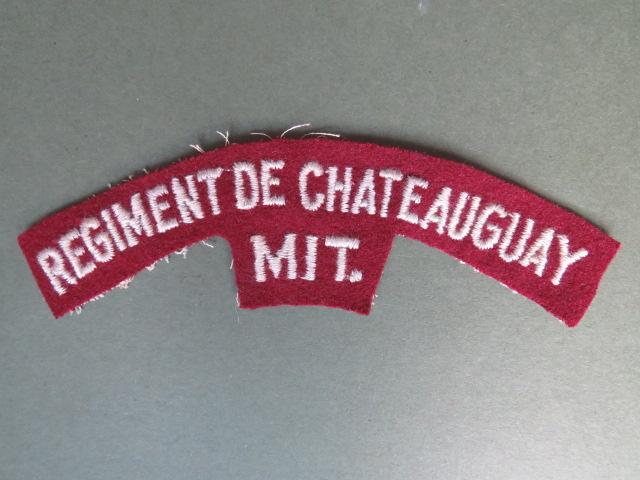 Canada Army WW2 Regiment De Chateauguay MIT Shoulder Title