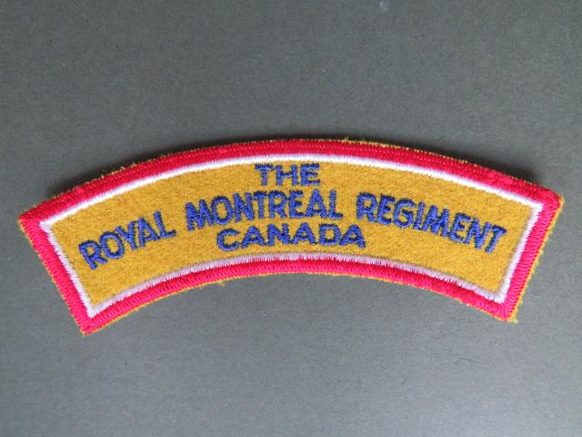 Canada Army Post WW2 The Royal Montreal Regiment Shoulder Title