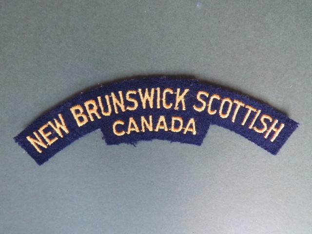 Canada Army Post WW2 New Brunswick Scottish Shoulder Title