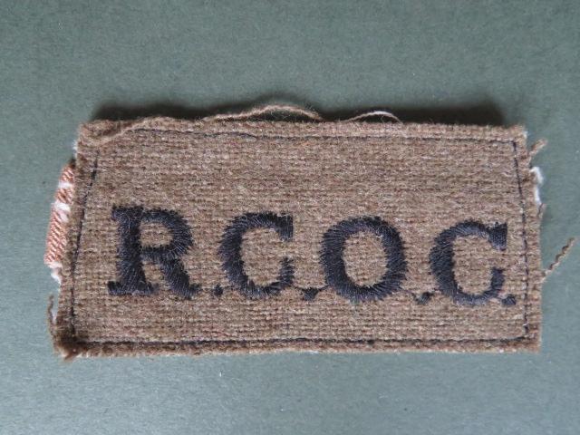 Canada Army WW2 Royal Canadian Ordnance Corps 