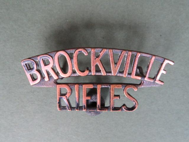 Canada Army Post WW2 Brockville Rifles Shoulder Title