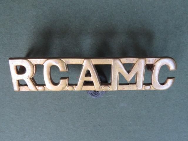 Canada Army Pre WW2 Royal Canadian Army Medical  Corps Shoulder Title