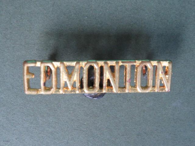 Canada Army Post WW2 The Loyal Edmonton Regiment Shoulder Title