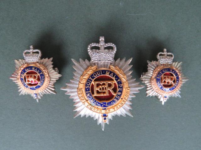 British Army Royal Corps of Transport Officer's Cap & Collar Badges