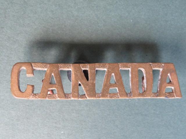 Canada Post WW1 Overseas Shoulder Title