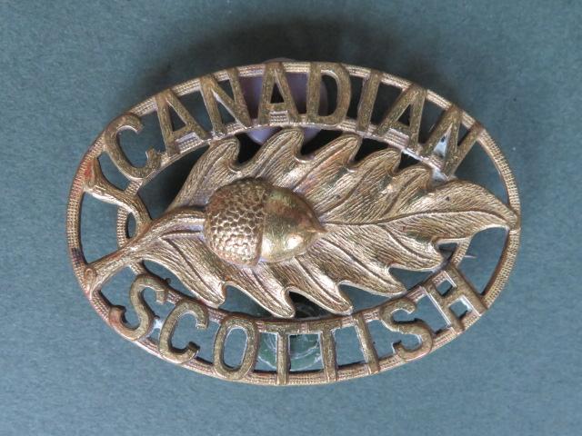 Canada Army Pre WW2 Canadian Scottish Shoulder Title