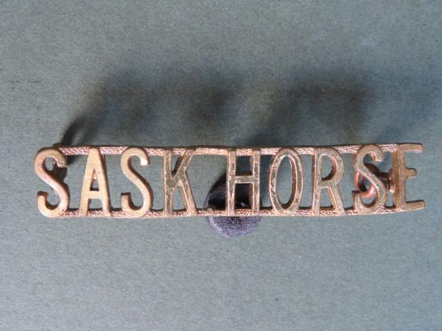 Canada Army Pre WW2 16th/22nd Saskatchewan Horse  Shoulder Title