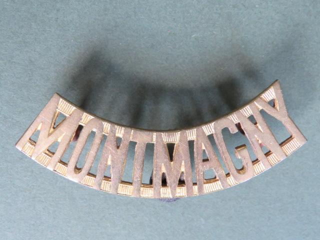 Canada Army Pre WW2 Le Regiment De Montmagny Shoulder Title