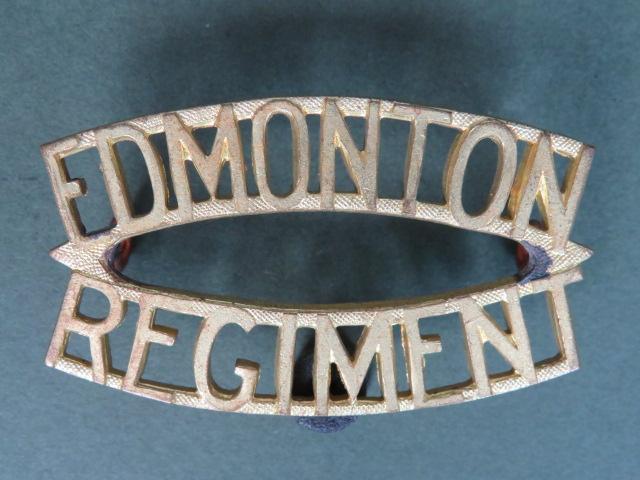 Canada Army Pre WW2 The Edmonton Regiment Shoulder Title