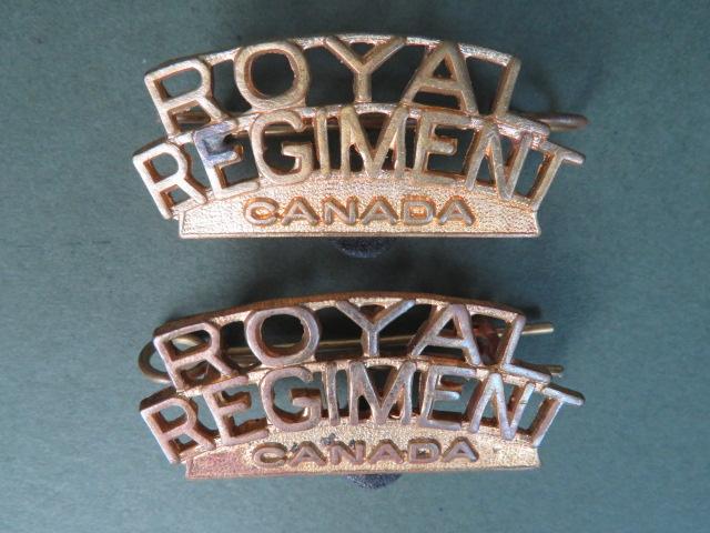 Canada Army Post WW2 The Royal Regiment of Canada Shoulder Titles