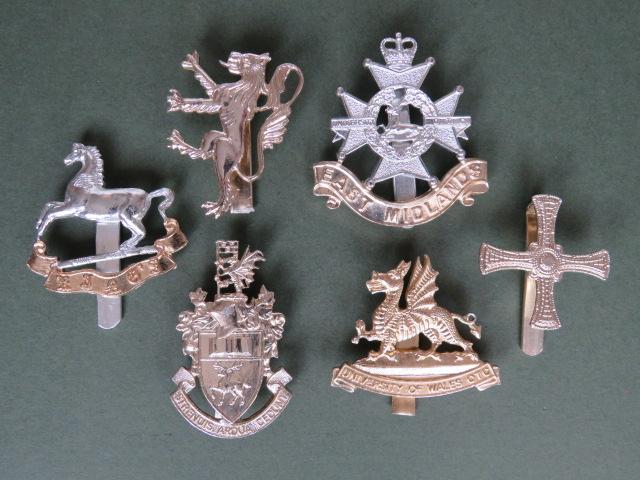 British Army 6 University Officer Training Corps Cap Badges