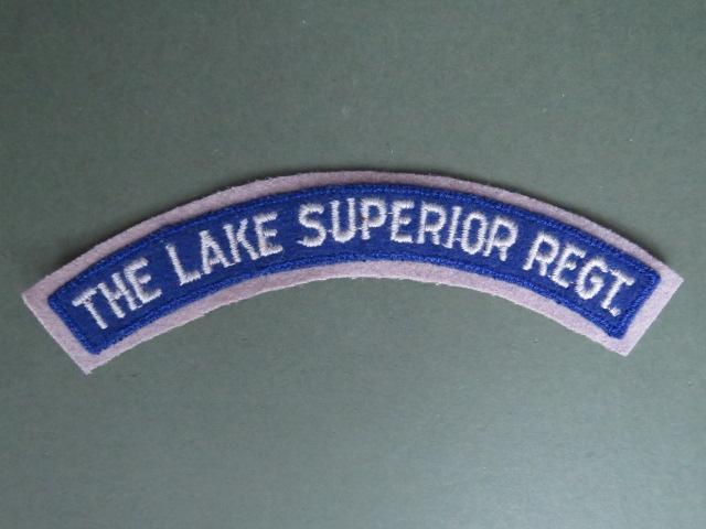 Canada Army WW2 The Lake Superior Regiment Shoulder Title