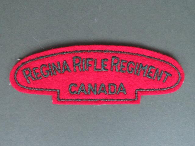 Canada Army WW2 Regina Rifle Regiment Shoulder Title