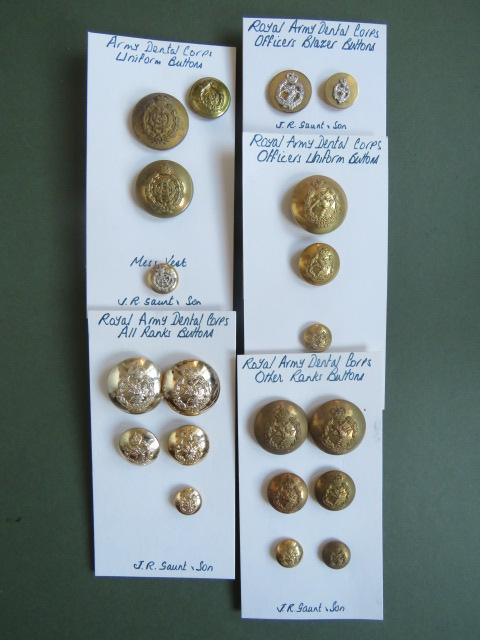 British Army 20 Army Dental Corps & Royal Army Dental Corps Uniform Buttons.