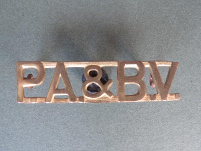 Canada Army 1936-1941 The Prince Albert & Battleford Volunteers Shoulder Title Shoulder Title