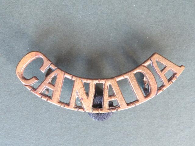 Canada WW1 to WW2 Period Shoulder Title