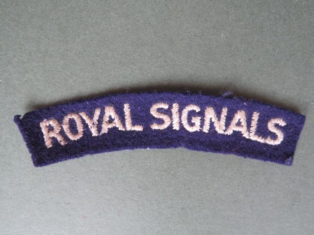 British Army WW2 Royal Corps of Signals Shoulder Title