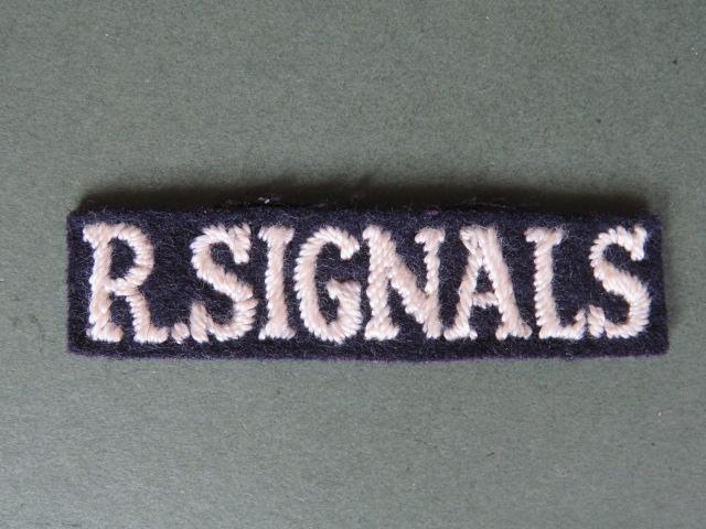 British Army WW2 Royal Corps of Signals Shoulder Title