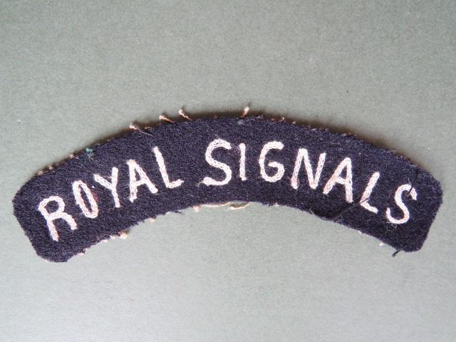 British Army WW2 Royal Corps of Signals Shoulder Title