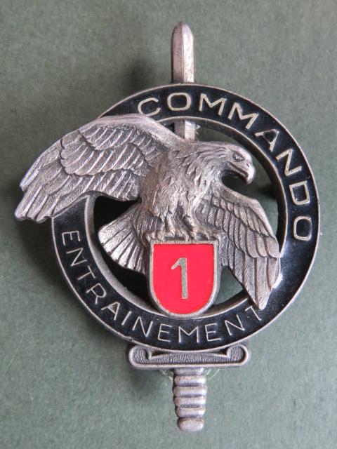 France C.E.C.129th Infantry Regiment COMMANDO ENTRAINEMENT Pocket Crest