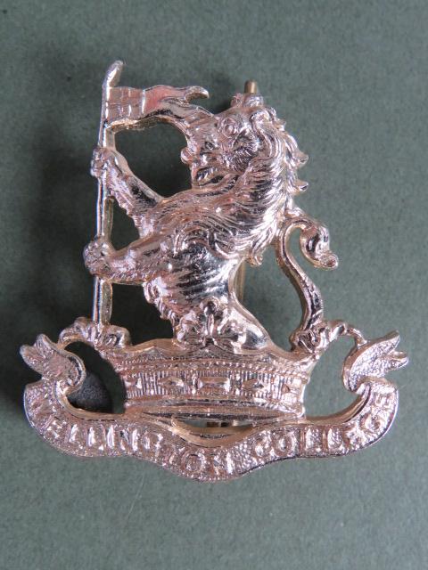 British Army Wellington College CCF Cap Badge