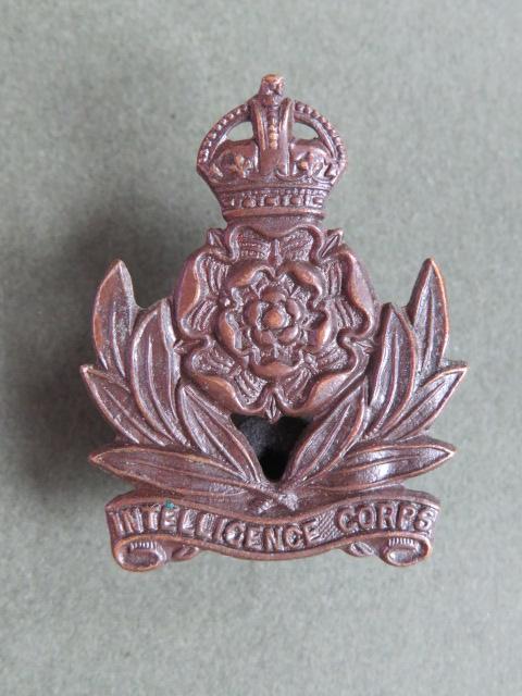 British Army Pre 1953 The Intelligence Corps Officers Service Dress Collar Badge