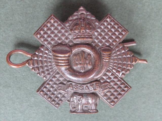British Army Pre 1953 The Highland Light Infantry Officers Service Dress Collar Badge
