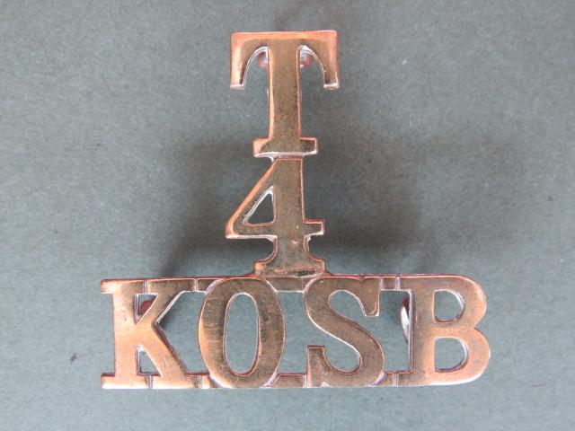 British Army 4th Territorial Battalion, The King's Own Scottish Borderers Shoulder Title