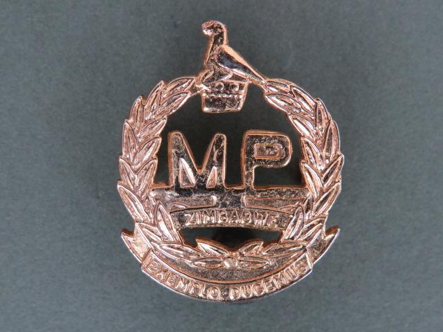 Zimbabwe Army Military Police Officers Collar Badge