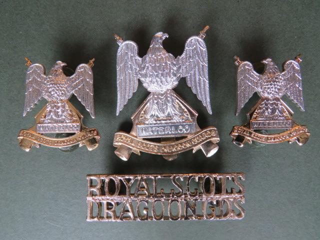 British Army Royal Scots Dragoon Guards Cap & Collar Badges and Shoulder Title