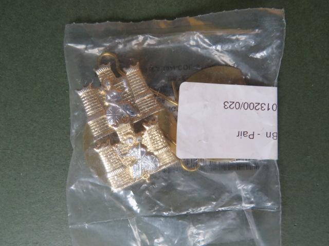 British Army 1st Battalion, The Royal Anglian Regiment Collar Badges