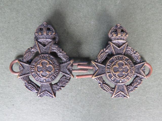 British Army Pre 1953 Royal Army Chaplains Department Officer's Service Dress Collar Badges