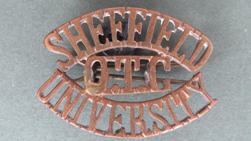 British Army Sheffield University Officer Training Corps Shoulder Title