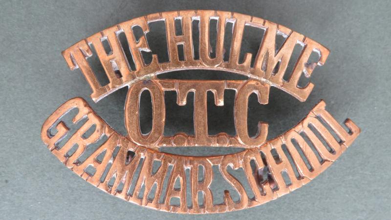 British Army The Hulme Grammar School Officer Training Corps Shoulder Title