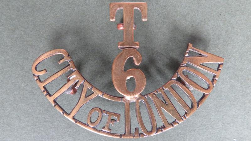 British Army The 6th City of London Regiment (City of London Rifles) Shoulder Title