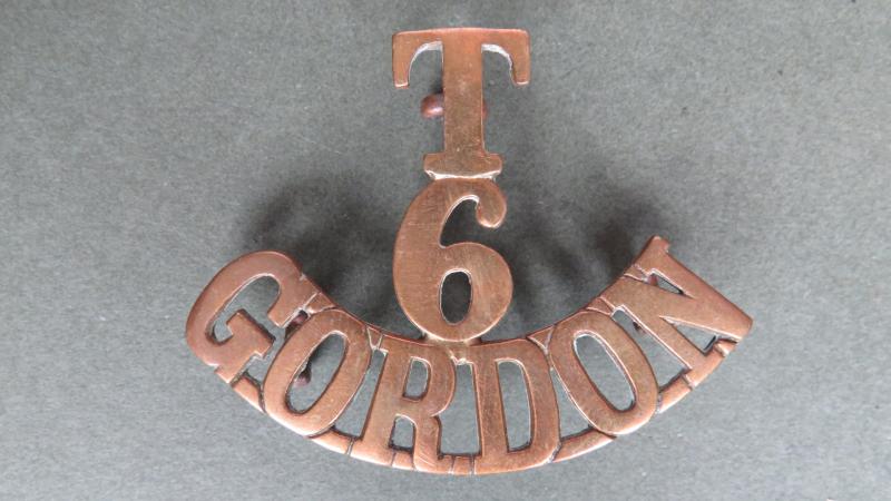 British Army The 6th Gordon Highlanders Territorial Battalion Shoulder Title