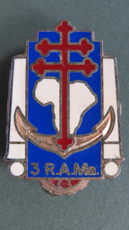 France 1° R.A.M.a. (3° Régiment d’Artillerie de Marine) Pocket Crest
