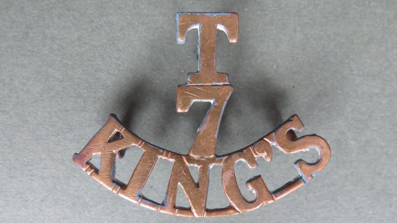 British Army The 7th The King's Regiment (Liverpool) Territorial Battalion Shoulder Title