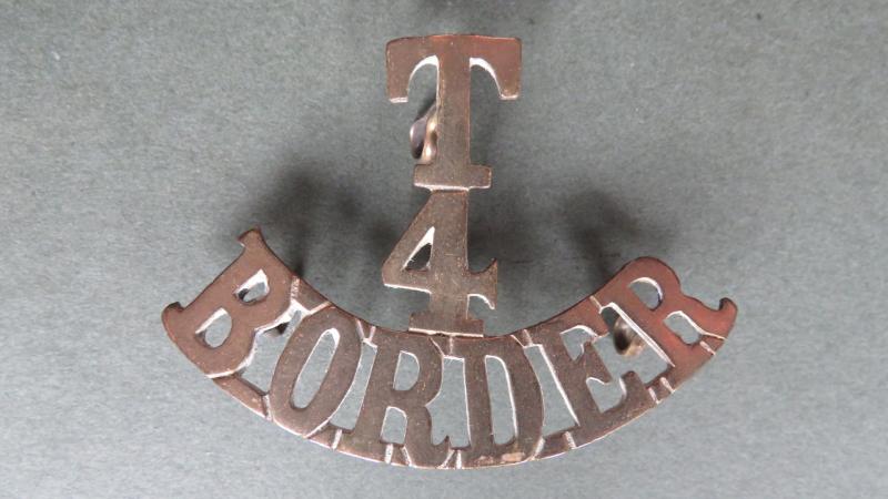 British Army 4th (Cumberland  & Westmoreland) Territorial Battalion, The Border Regiment Shoulder Title