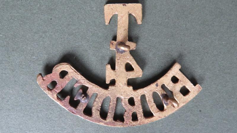 British Army 4th (Cumberland & Westmoreland) Territorial Battalion, The Border Regiment Shoulder Title