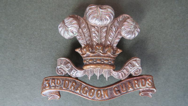 British Army Victorian / Edwardian Period 3rd Dragoon Guards (Prince of Wales's) Cap Badge