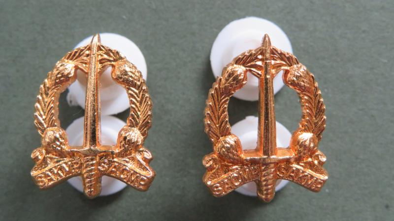 South Africa Army Post 1959 Corps of Military Police Officers Mess Dress Collar Badges