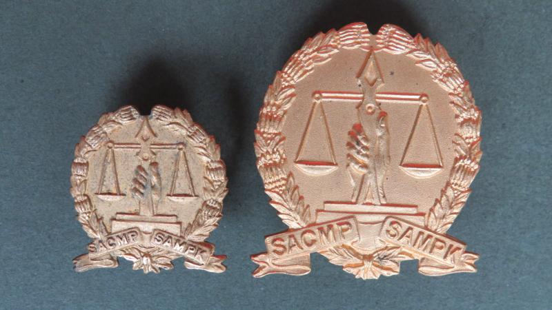 South Africa Army 1940-1958 Corps of Military Police Officers' Cap & Collar Badge