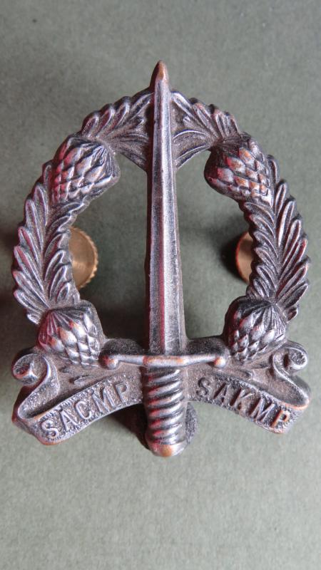 South Africa Army Post 1959 Corps of Military Police Cap Badge
