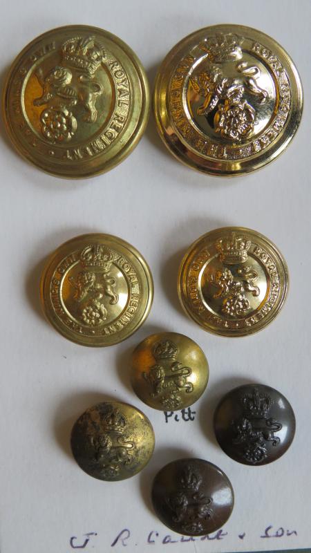 British Army The King's Own (Royal Lancaster Regiment) Uniform Buttons