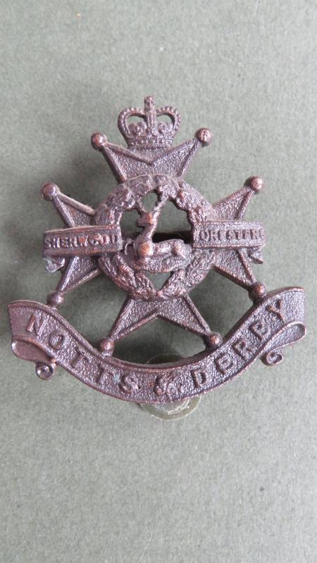 British Army Pre 1953 The Sherwood Foresters (Nottinghamshire & Derbyshire Regiment) Officers' Service Dress Cap Badge