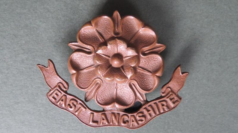 British Army The East Lancashire Regiment Officers Service Dress Collar Badge